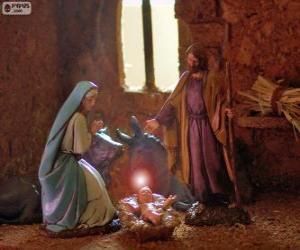пазл Святое семейство в канун Рождества